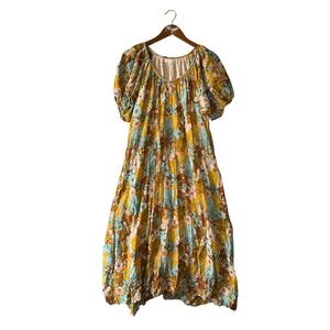 Sundry Puff Sleeve Maxi Dress